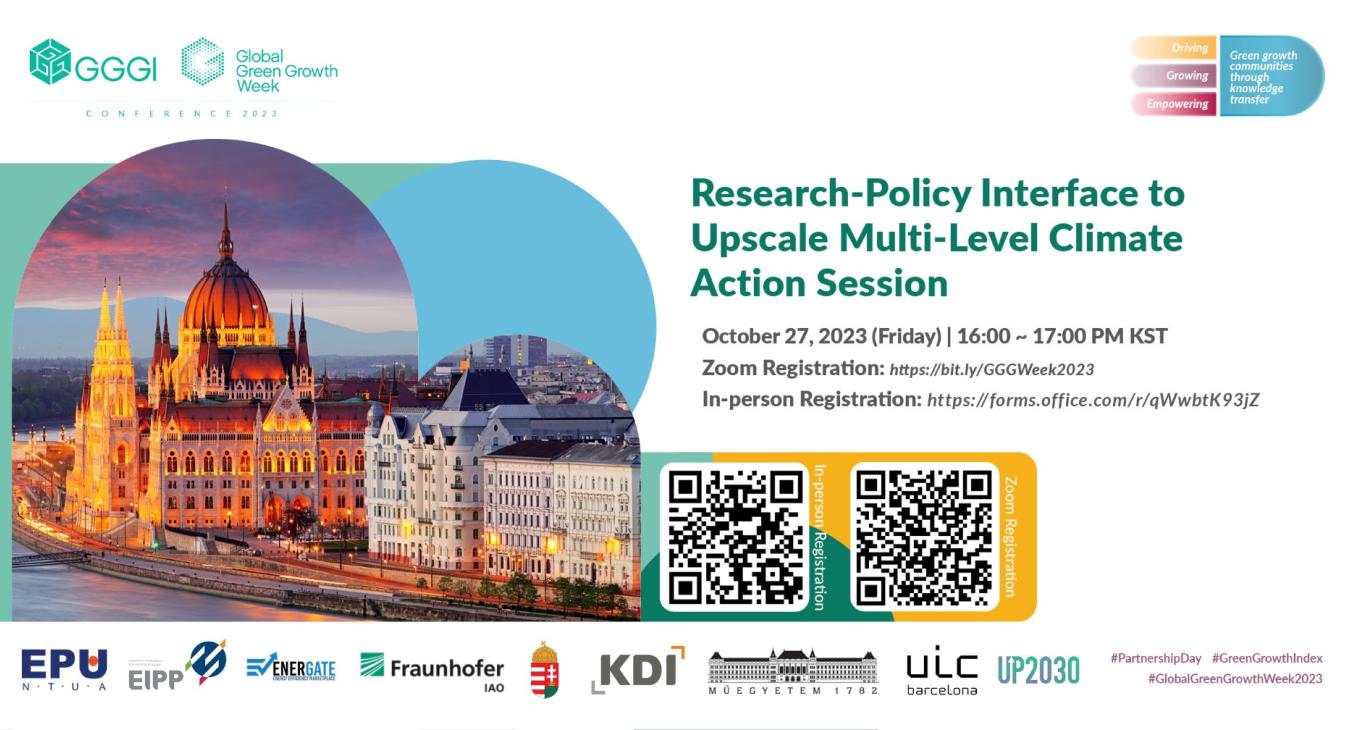 ENERGATE at Global Green Growth Week 2023